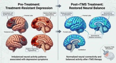 تعادل نیمکره‌های مغز در سازوکار rTMS در درمان افسردگی